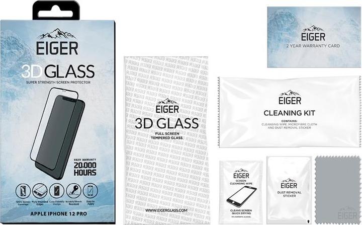 Actual product image Eiger Mountain Glass Clear Edge (1 Piece, Apple iPhone 12, Apple iPhone 12 Pro)