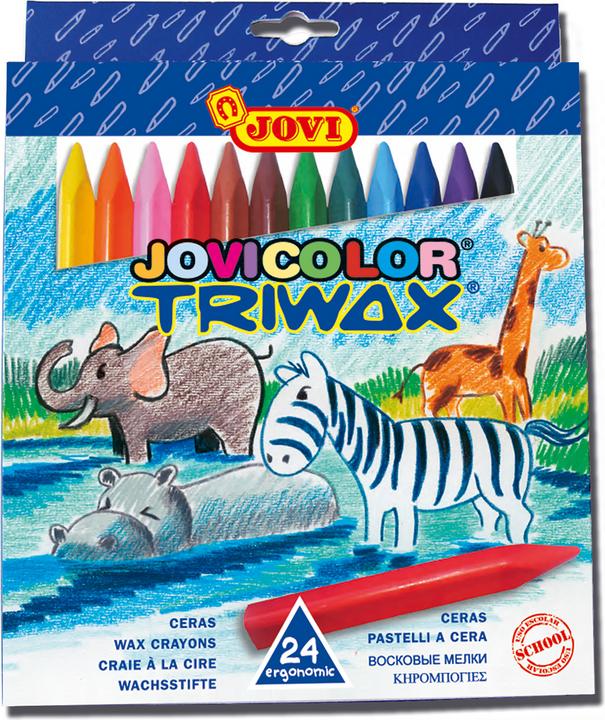 Actual product image Jovi Wax crayons Jovicolor Triwax PU=24 colours (24 colours, 24 x)