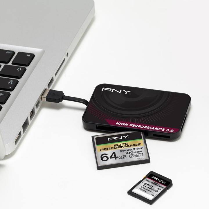 Immagine prodotto PNY Lettore di schede Flash Formato 3.0 ad alte prestazioni (USB 3.0)