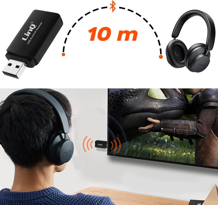 Produktbild LinQ USB-Audioempfänger + Klinkenausgang (Empfänger)