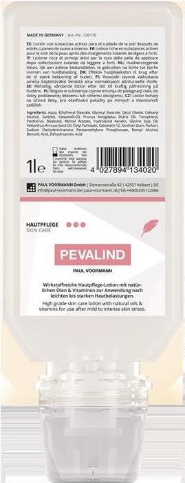 Produktbild Paul Voorman Hautpflegelotion Pevalind 1 l parfümiert Softflasche PAUL VOORMANN (Körpermilch, 1000 ml)