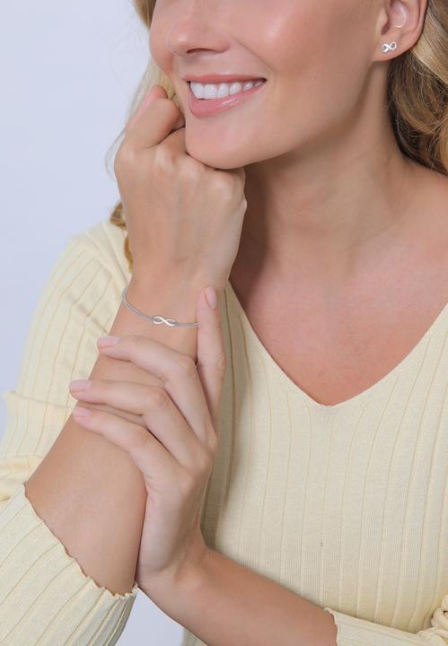 Image du produit Elli Parure de bijoux Symbole Infinity Bracelet Parure de boucles d'oreilles Argent 925 (Argent sterling 925)