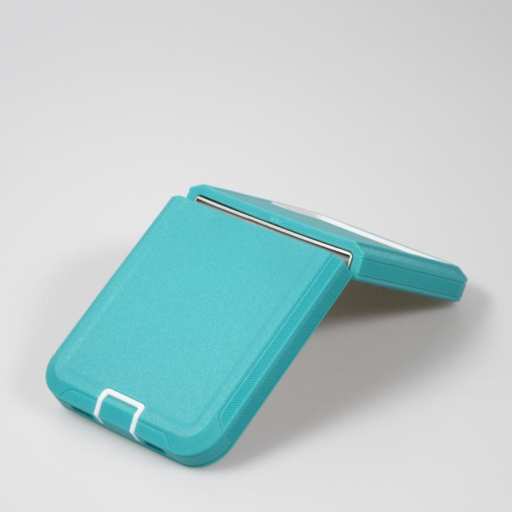 Actual product image PhoneLook Optimum-protect Reinforced Silicone Sleeve with Belt Clip Turquoise (Samsung Galaxy Z Flip4)