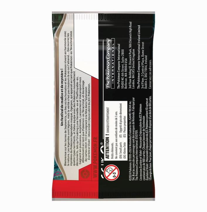 Immagine prodotto Pokémon Pokemon Mascarade Crépusculaire Booster Pack (Francese, Pacchetto Booster)