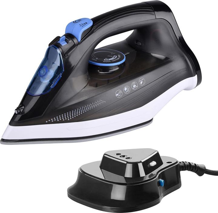 Immagine prodotto Sichler Ferro da stiro a vapore senza filo 2in1 con stazione base (2200 W, 40 g/min)