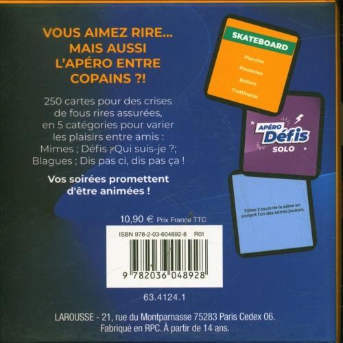 Image du produit Larousse pratique Apéro multi-jeux entre copains (Français, Collectif, 2024)