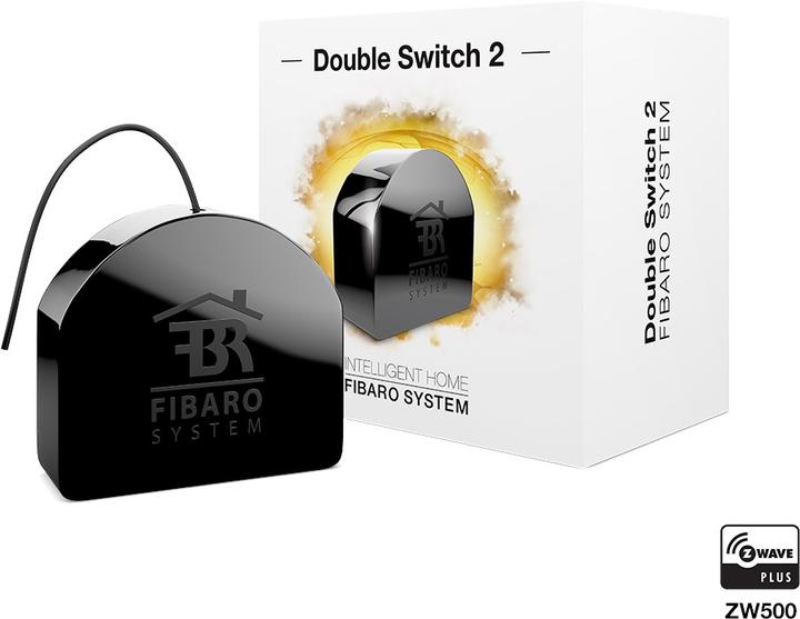 Produktbild Fibaro Relais Unterputzeinsatz 2 Schalter (Schaltaktor)