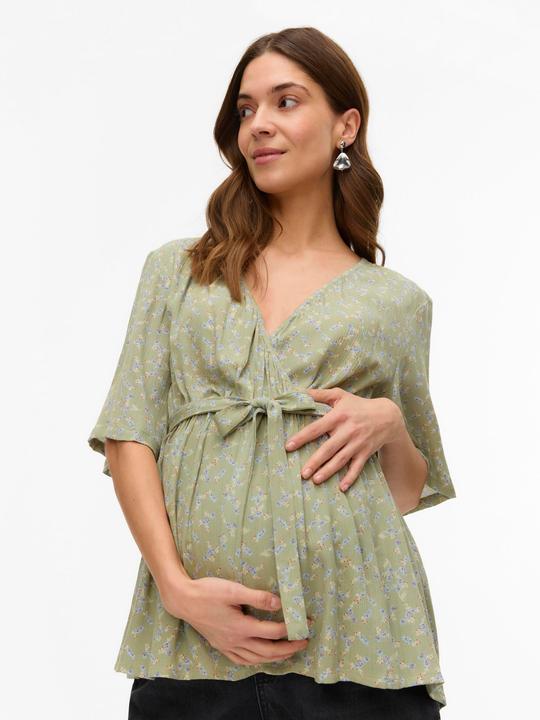 Actual product image Mamalicious Normal geschnitten V-Ausschnitt Weite Ärmel Top Bluse (XXL)