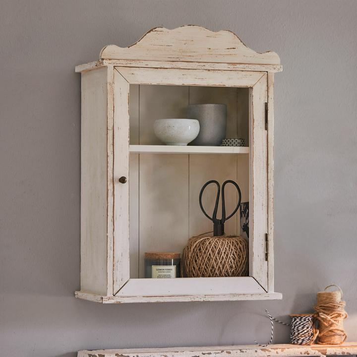 Produktbild Loberon Wandschrank Sandrine antikweiss (35, B, H, 18 cm, T 50)