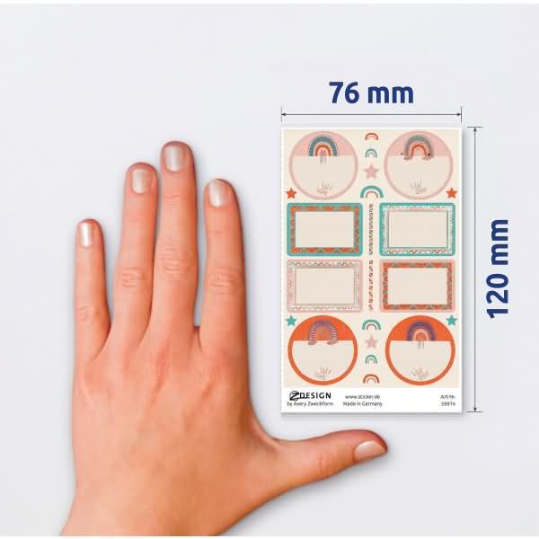 Produktbild Z-Design Namensetiketten