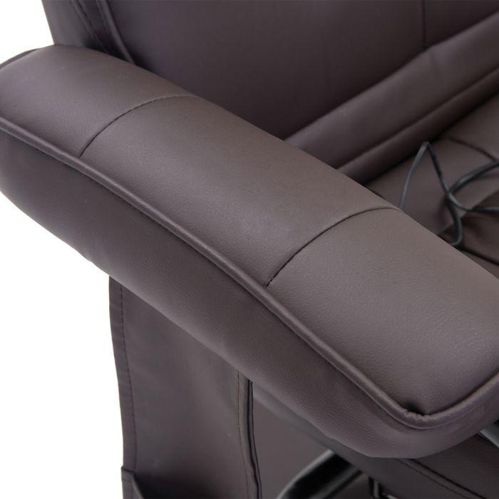 Produktbild Swisshandel24 Massagesessel mit Hocker, Drehbares Relaxsessel mit Massagefunktion, Elektrisches Fernsehsessel mit