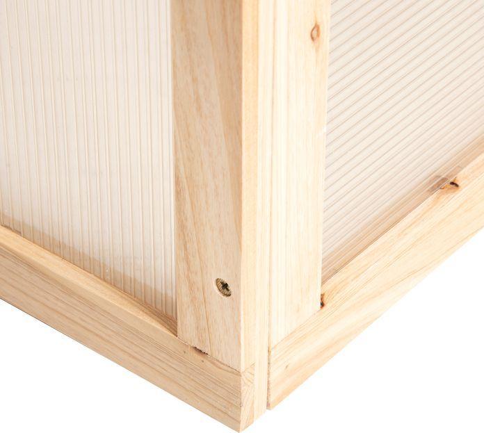 Produktbild Swisshandel24 Frühbeet Gewächshaus Treibhaus Frühbeetkasten Pflanzenbeet mit Abdeckung aus Holz und Polycarbonat w