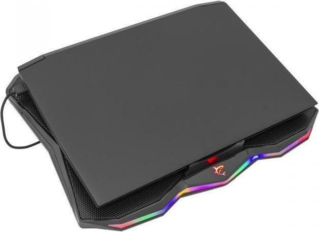 Produktbild White Shark Cooling stand for laptop Glacier, up to 17.3 ", 1 silent fan, RGB backlight
