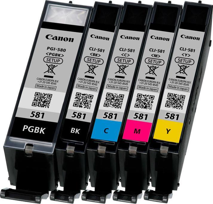 Actual product image Canon PGI-580/CLI-581 Multipack (C, M, Y, BK, PGBK)