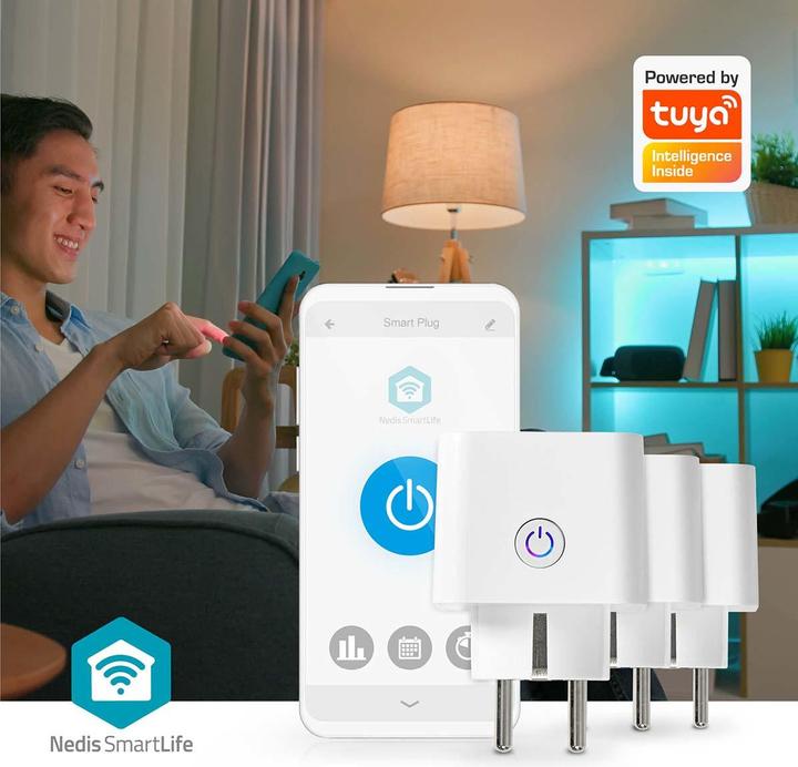 Image du produit Nedis SmartLife Smart Plug | Wi-Fi | Mesureur de puissance | 3680 W | Type F (CEE 7/7) | 0 - 55 °C | An