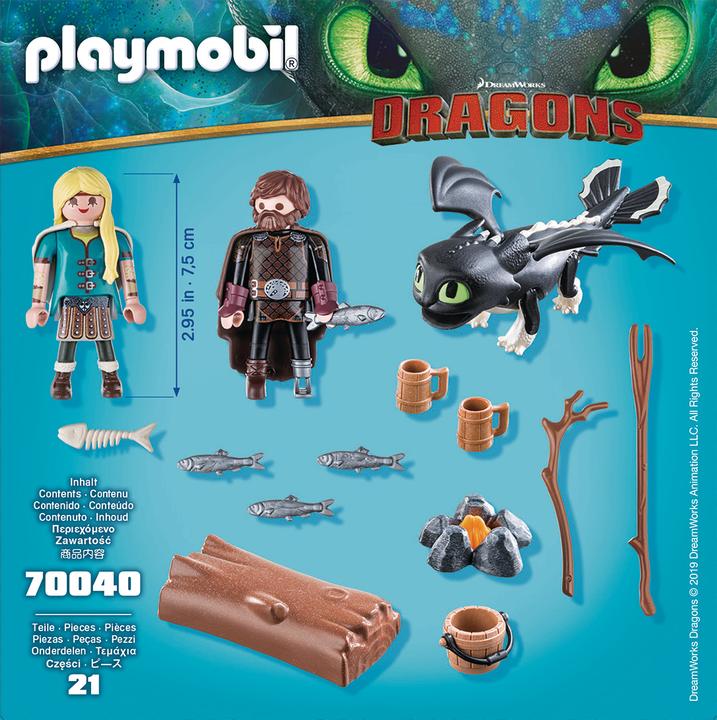 Produktbild Playmobil Hicks und Astrid (70040, Playmobil Dragons)