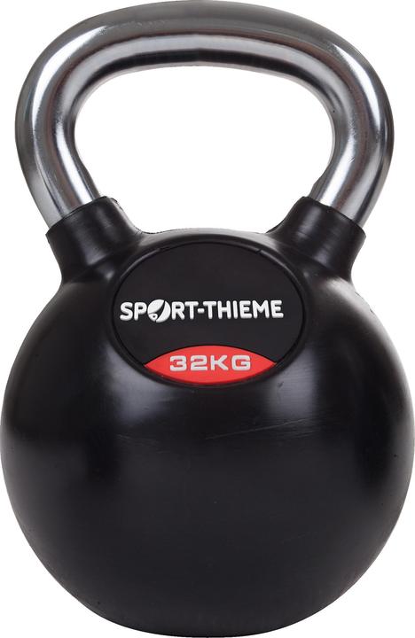 Image du produit Sport-Thieme Kettlebell caoutchouté avec poignée lisse en chrome