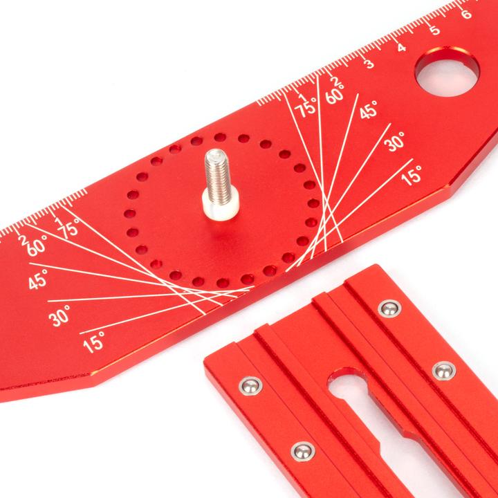Actual product image Stahlwerk Aluminium angle marking ruler with stop and marking pin