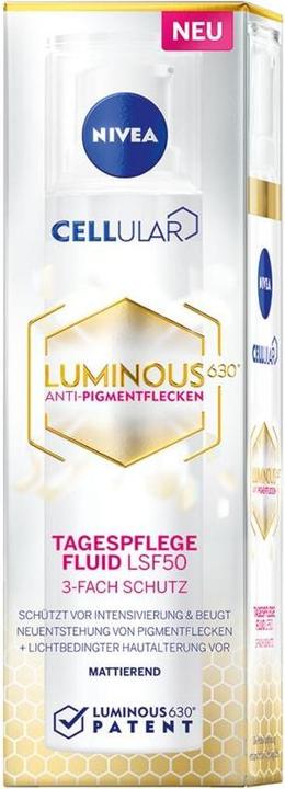 Produktbild NIVEA DUPLIKAT Cellular Luminous630 Anti-Pigmentflecken Tagesfluid (40 ml, Gesichtsfluid, SPF 50)