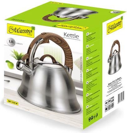 Actual product image Maestro Non-electric kettle MR-1320W Silver 3 0 l (3 l)