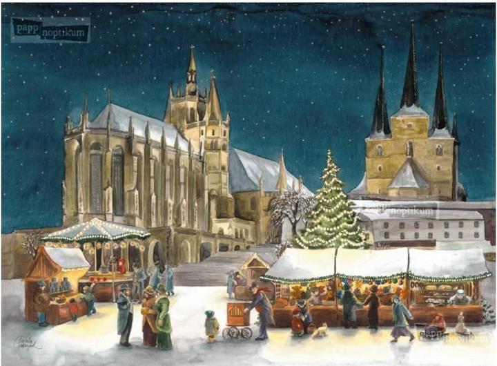 Image du produit Pappnoptikum 1043 - Cathédrale d'Erfurt (carte dépliante) (1 pcs)