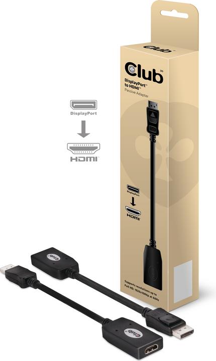 Produktbild Club 3D DP zu (HDMI, 15 cm)