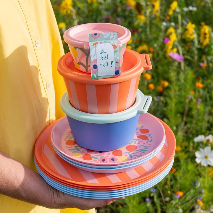 Actual product image Koziol Nora Box Blooms bowl 11 cm, 1 piece, Sweet Pink (11 cm, 0.25 l, 1 x)