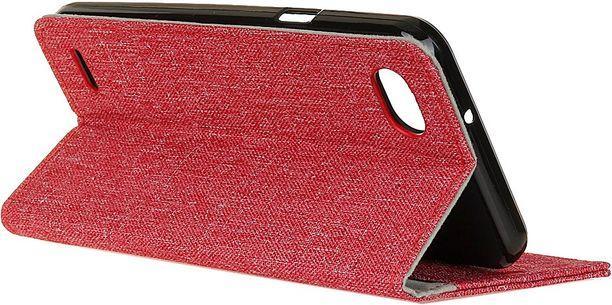 Immagine prodotto MU Classic Cover in pelle/tessuto con funzione stand (LG Q6+, LG Q6)