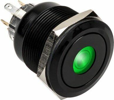 Produktbild DimasTech Vandalismustaster 25mm, Blackline Dot - RGB