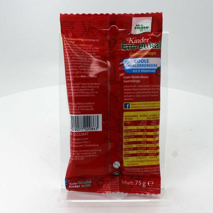 Actual product image Em-eukal Kids Gumdrops Cool Wild Strawberry 75 g (1 pcs., 75 g)