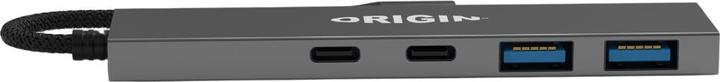 Produktbild Origin Storage Origin 4 Ports - 2 USB3.2 & 2 Type C Gen1 Hub (USB-A, USB-C, 4 Ports)