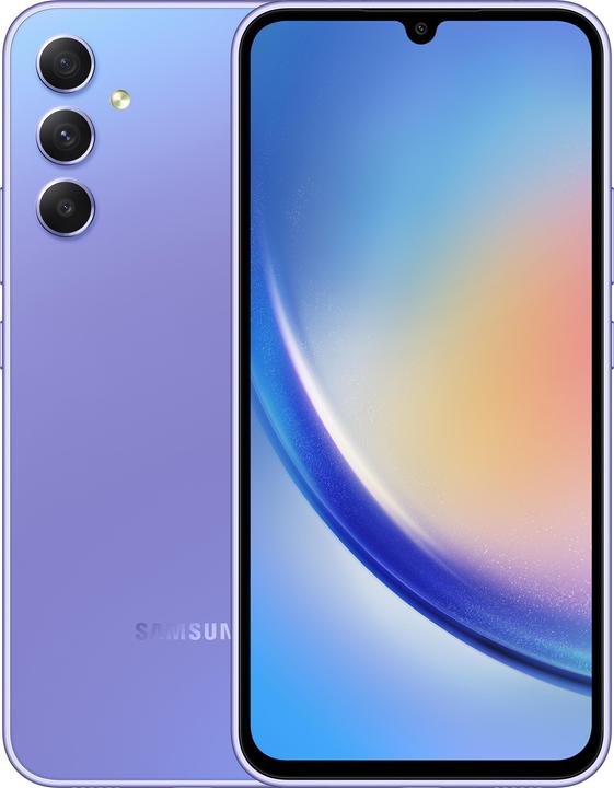 Samsung Galaxy A34 5G (128 Go, Awesome Violet, 6.60", Double SIM, 48 Mpx, 5G)