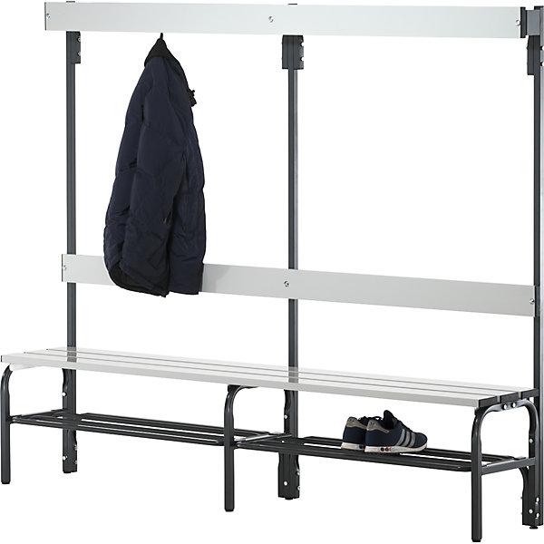 Image du produit Sypro Banc de vestiaire en acier, h x p 1650 x 375 mm, simple face, longueur 2000 mm (200 cm, 165 cm)