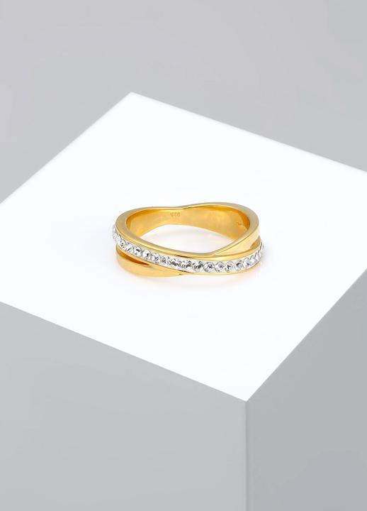 Actual product image Elli Wickelring mit Kristallen (58, 925 Silver)