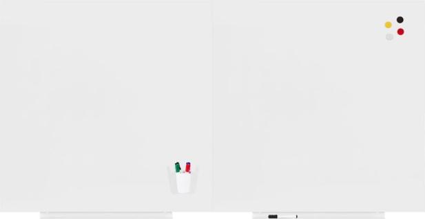 Image du produit kaiserkraft Tableau blanc modulaire, version PRO - tôle d'acier plastifiée, lot de 2, l x h (2000 x 1000 mm)
