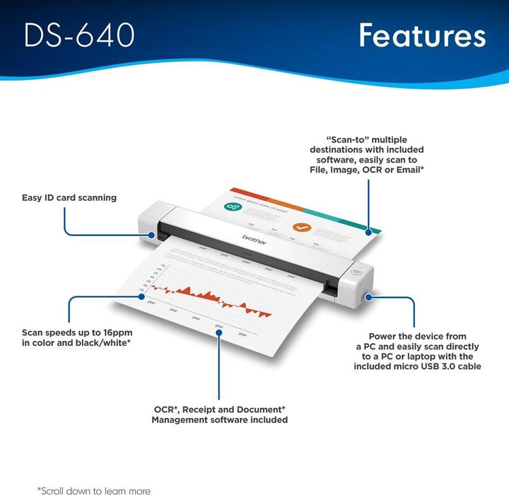 Produktbild Brother DS-640 (USB)