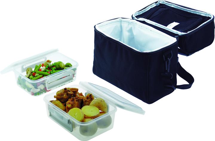 Produktbild Jata Kuehltasche mit Tragegriff und Schultergurt inkl. 2 Frischhalteboxen (gesamt 2200 ml) (2.20 l)