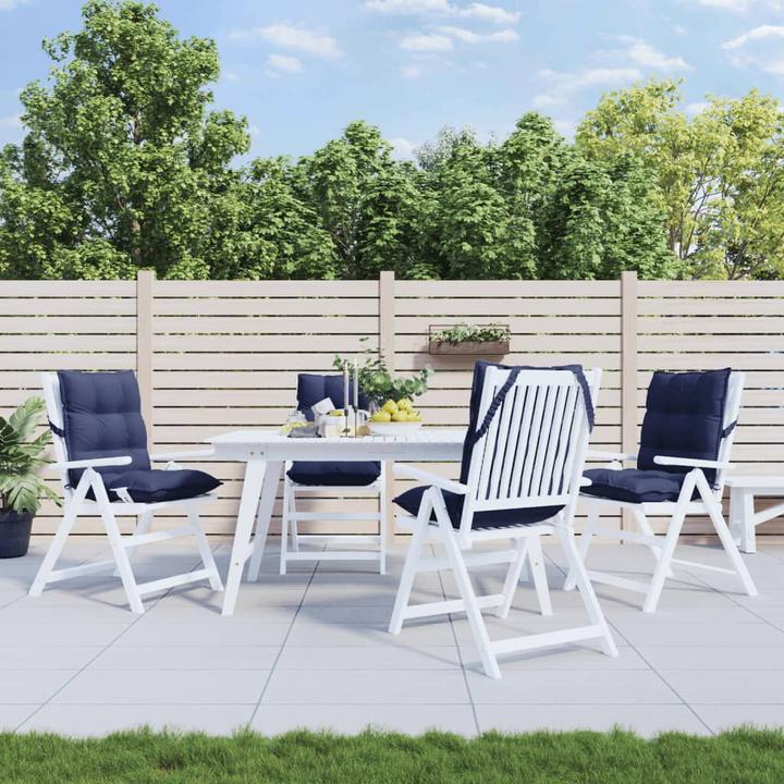 Actual product image VidaXL Low backrest cushions 4 pcs. Oxford fabric (100 x 50 x 7 cm)