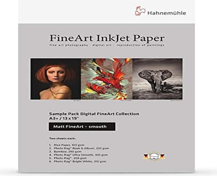 Produktbild Hahnemühle Digital FineArt A 4 Testpack matte, glatte Papiere (310 g/m², A4, 14 x)