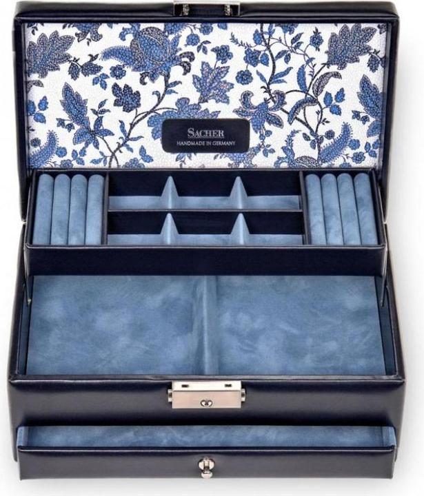 Actual product image Sacher Jewelry case Helen leather
