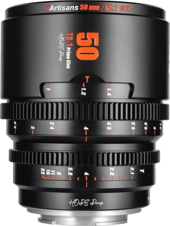 Actual product image 7artisans Fixed focal length 50mm T/2.1 - Sony E-mount, lens type (Sony E)