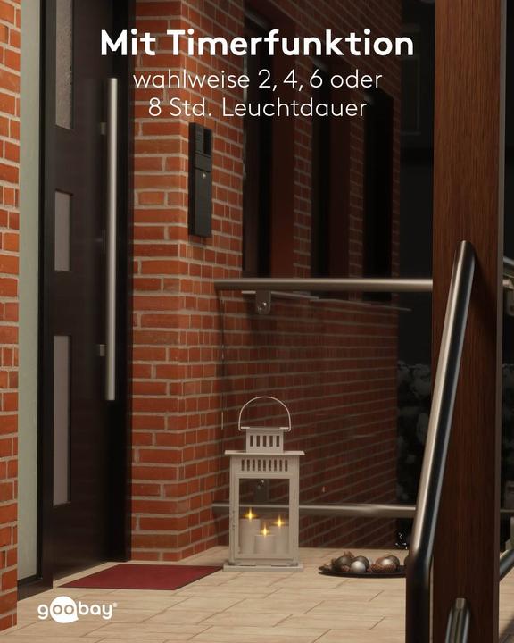 Actual product image Goobay Set of 3 LED Candles "Outdoor (3 x)