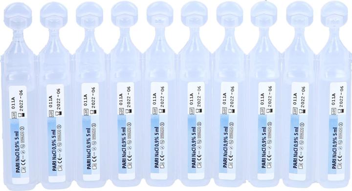 Produktbild PARI NaCl Inhalationslösung zur Befeuchtung der Atemwege, 10 St. Ampullen
