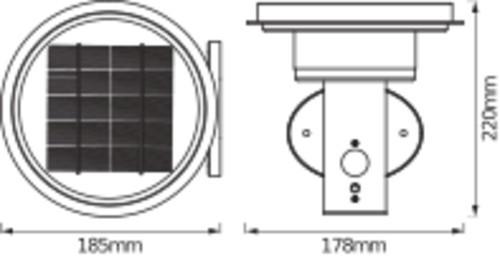Actual product image Ledvance Endyra Style Solar Double Circle (400 lm, IP44)