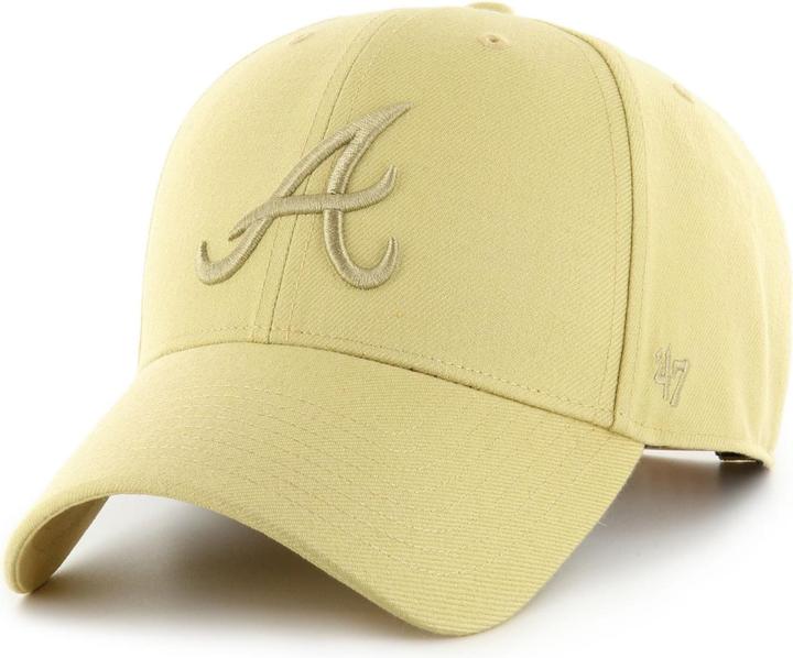 47 Brand Snapback Cap - MLB Atlanta Braves light gold