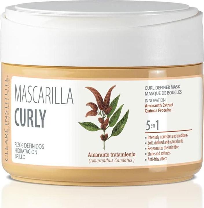 Clearé Institute Lockige Haarmaske Nährt und definiert voluminöse Locken 300ml (300 ml)