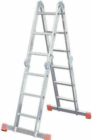 Image du produit Krause Échelle universelle articulée MULTIMATIC 4x3nombre de barreaux + kit de plate-forme ALU