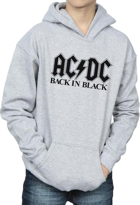 Produktbild AC/DC Back in Black Logo Kapuzenpullover Jungen (128)
