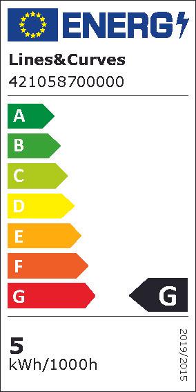 Energy Label micasa Led E27 4.5W (E27, 4 W, 315 lm, 1 x, G)