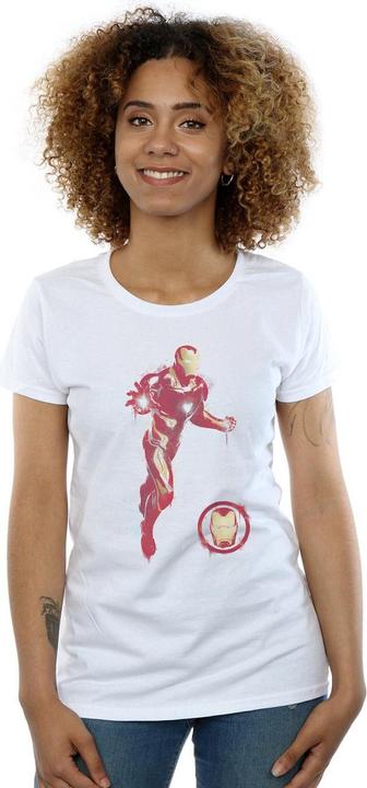 Immagine prodotto T-shirt in cotone Femmes/Dames Avengers Endgame Painted Iron Man (XXL)